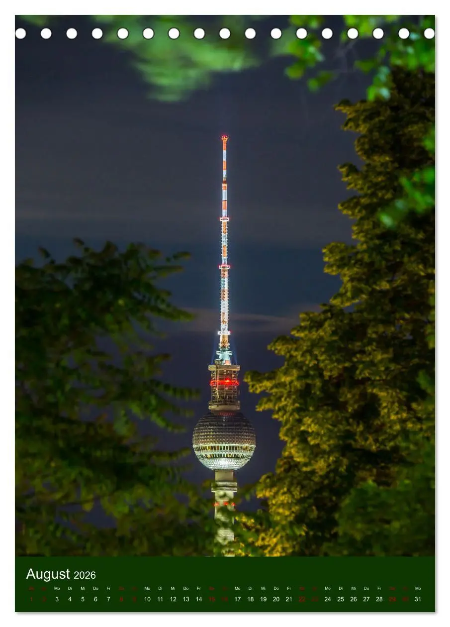 Bild: 9783516352979 | Berliner Fernsehturm - Magische Momente (Tischkalender 2026 DIN A5...