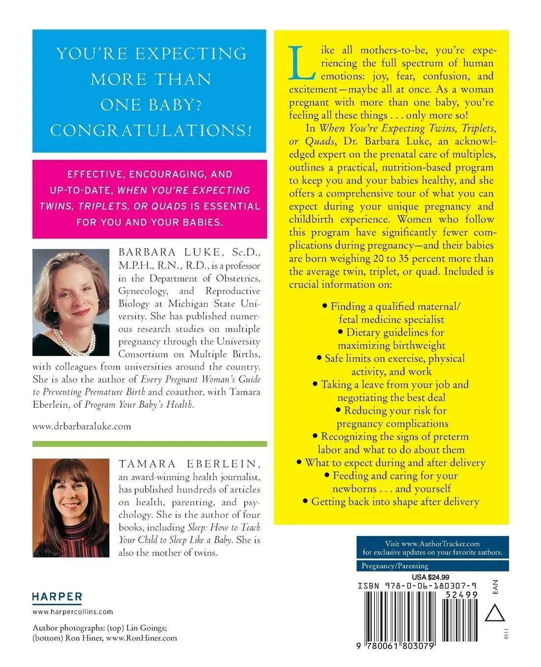 Rückseite: 9780061803079 | When You're Expecting Twins, Triplets, or Quads 3rd Edition | Luke