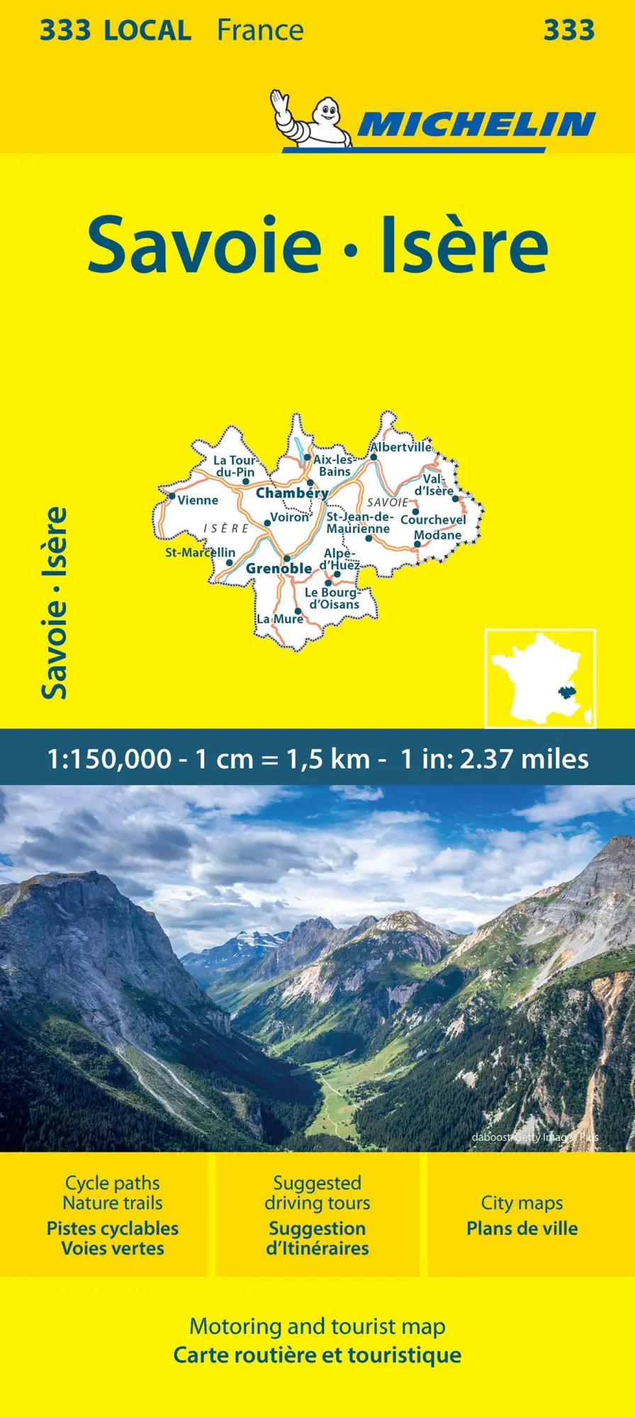 Cover: 9782067263079 | Isere Savoie - Michelin Local Map 333 | Map | Michelin | (Land-)Karte