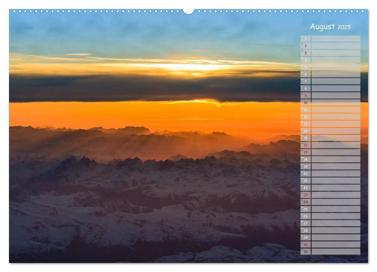 Bild: 9783435373079 | Colours of Flight - Stimmungen über den Wolken (Wandkalender 2025...