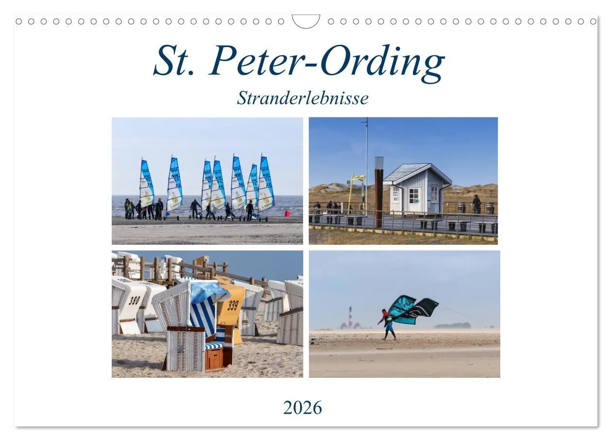 Cover: 9783457843079 | St. Peter-Ording Stranderlebnisse (Wandkalender 2026 DIN A3 quer),...