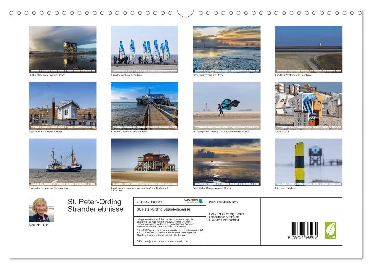 Bild: 9783457843079 | St. Peter-Ording Stranderlebnisse (Wandkalender 2026 DIN A3 quer),...