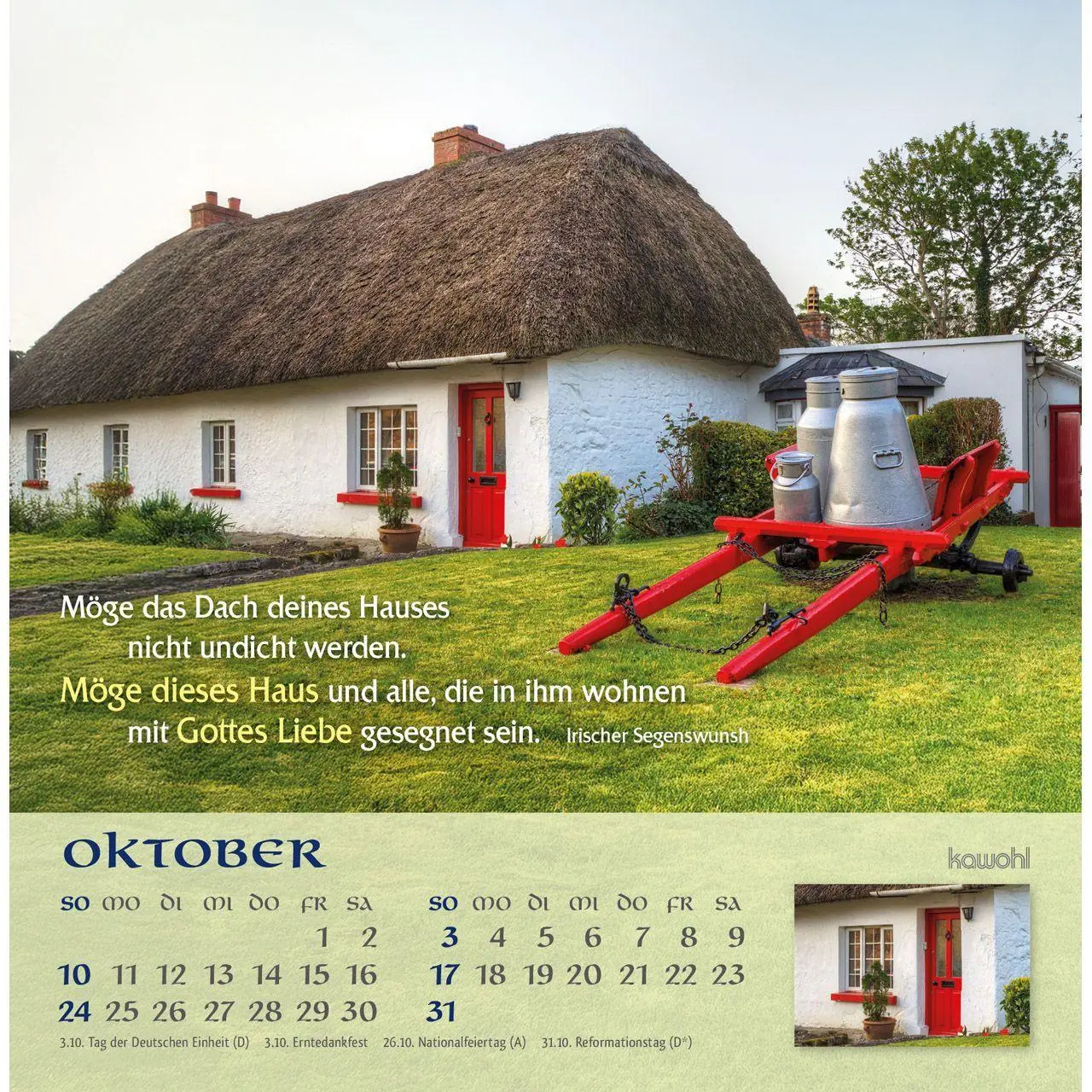 Bild: 9783754843079 | Möge Gott deinen Weg segnen 2027 | Irische Segenswünsche | Kalender
