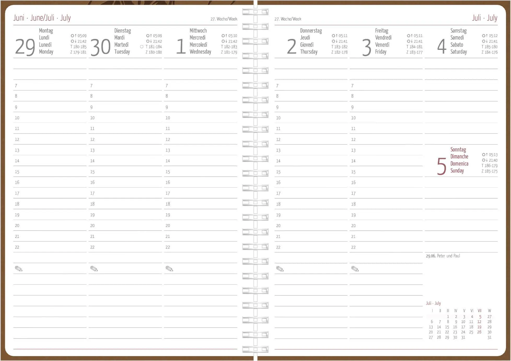 Bild: 4069095013179 | Wochenplaner Nature Line Malt Ringbuch 2027 | KG | Buch | 128 S.