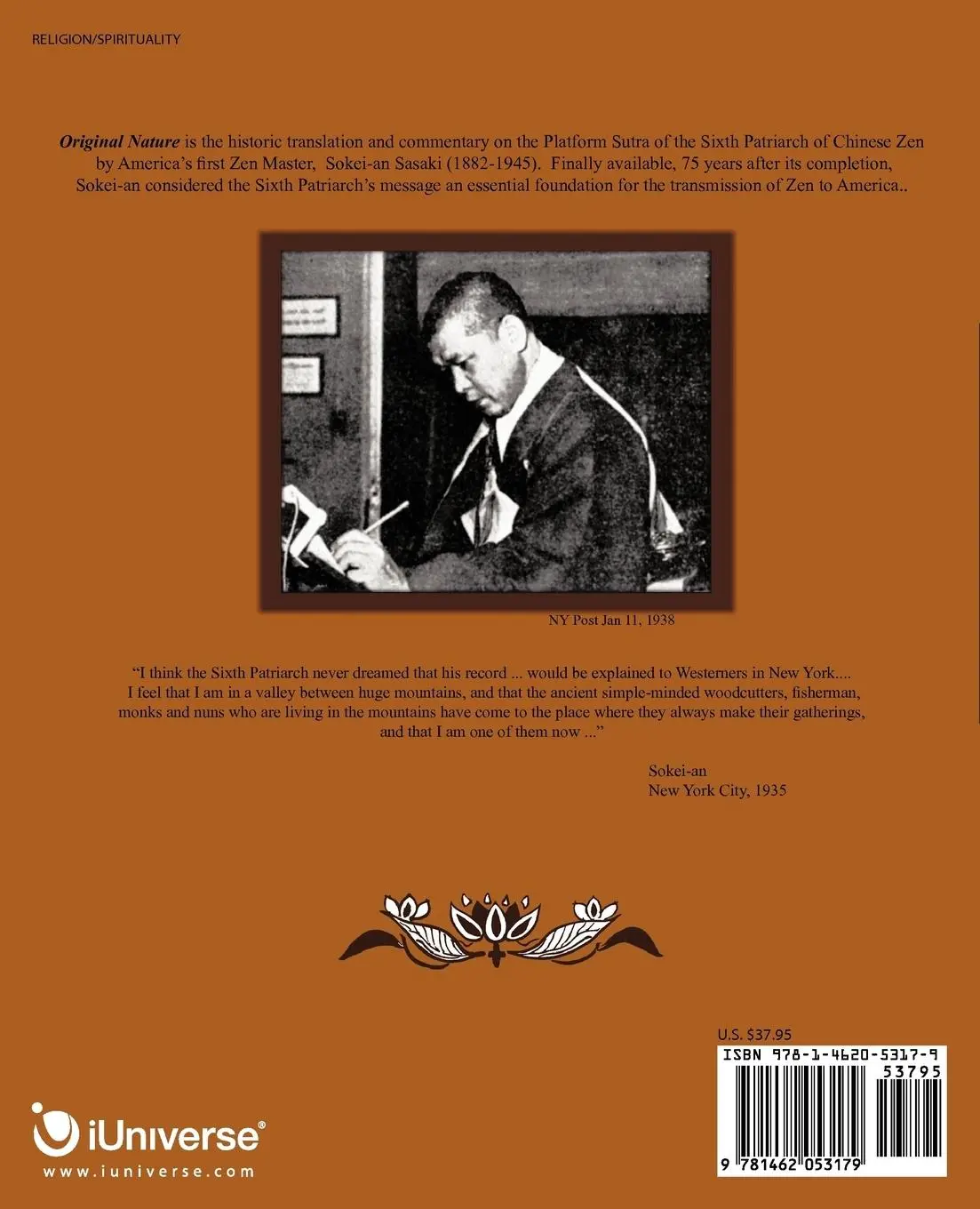 Rückseite: 9781462053179 | Original Nature | Zen Comments on the Sixth Patriarch's Platform Sutra