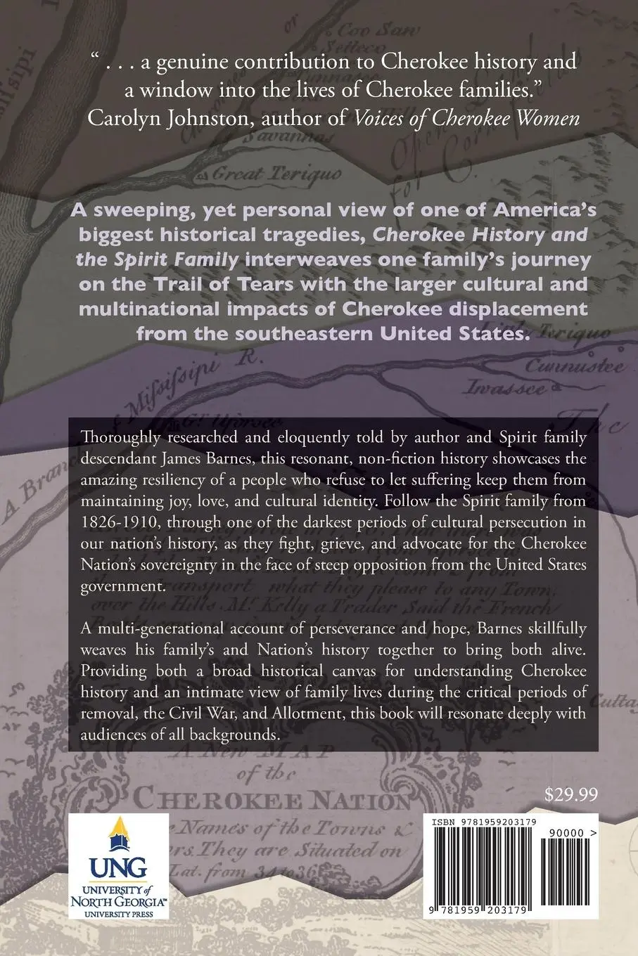 Rückseite: 9781959203179 | Cherokee History and the Spirit Family | James Neil Barnes | Buch