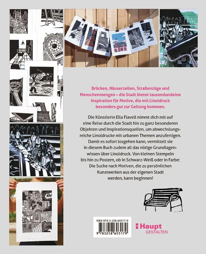 Bild: 9783258603179 | Print your City | Linoldruck mit Motiven aus der Stadt | Ella Flavell