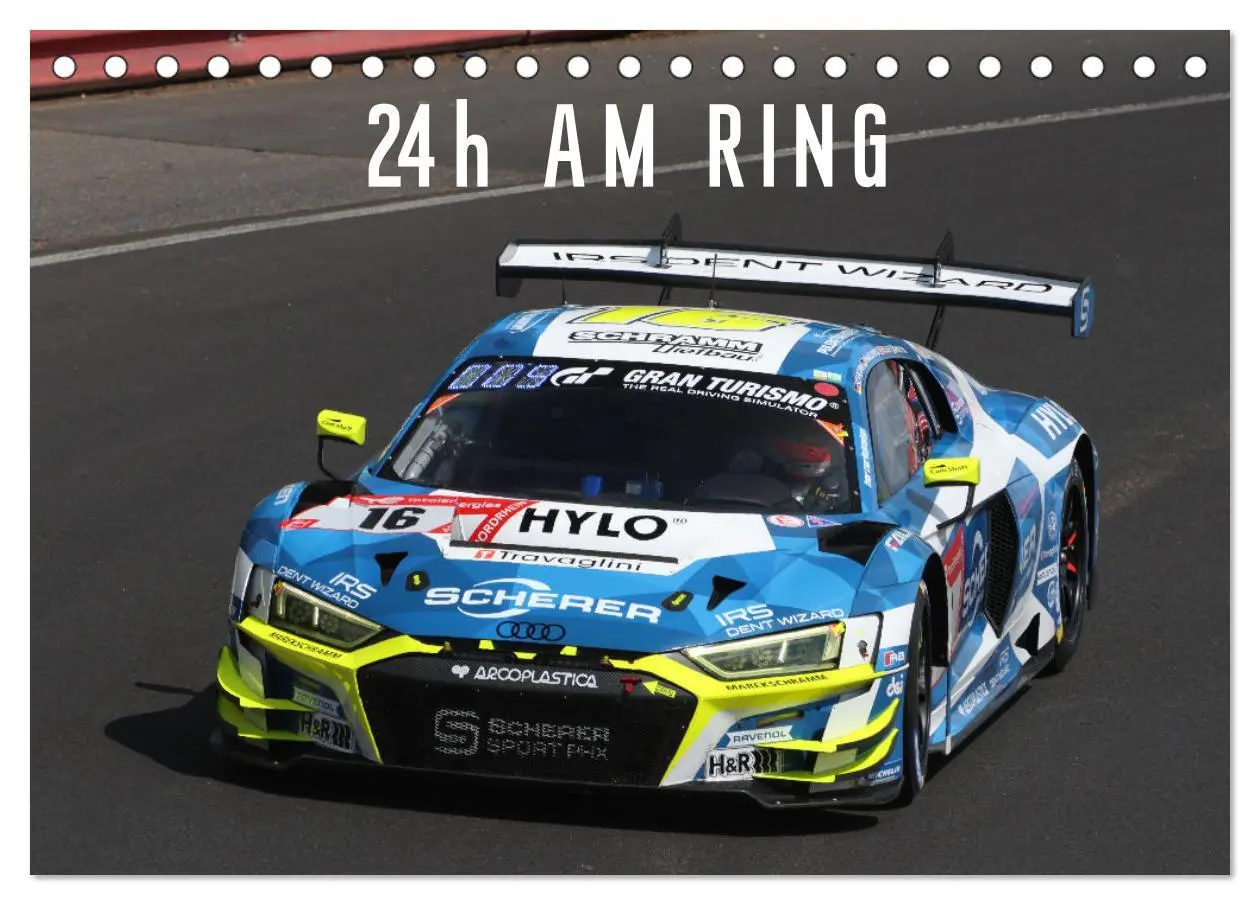Cover: 9783457143179 | 24h am Ring (Tischkalender 2025 DIN A5 quer), CALVENDO Monatskalender