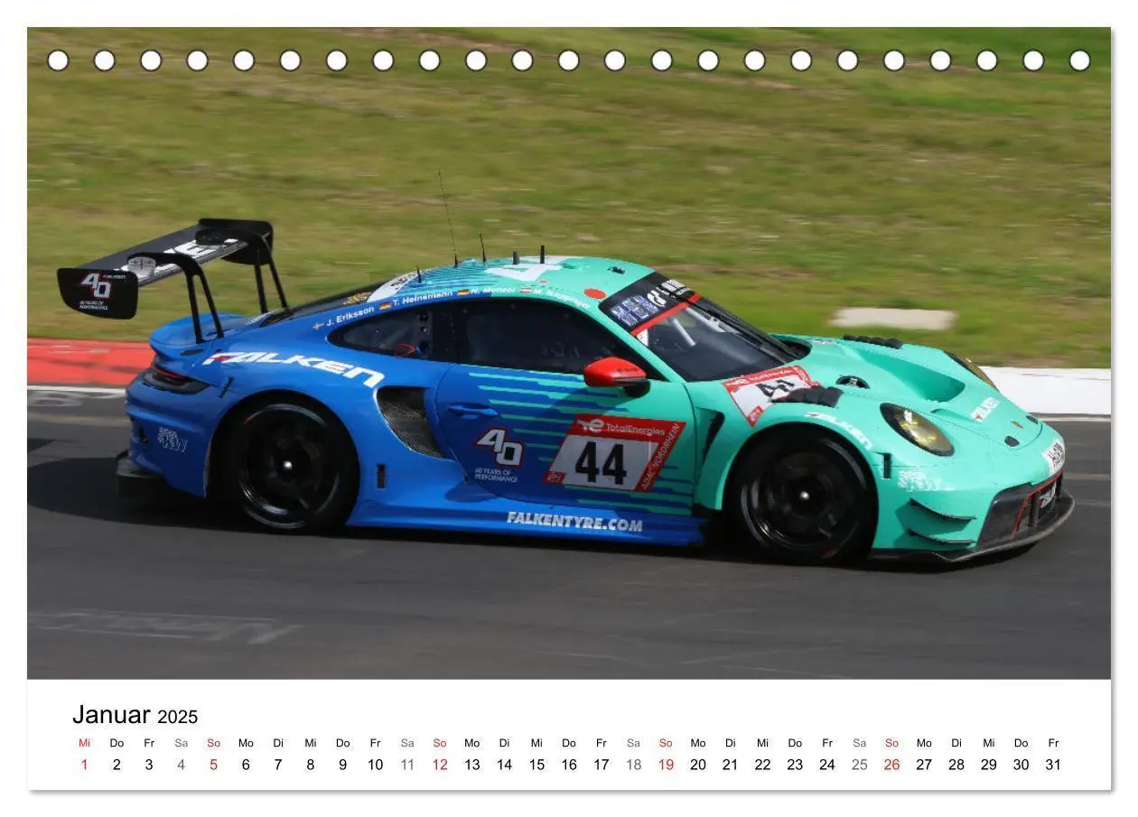 Bild: 9783457143179 | 24h am Ring (Tischkalender 2025 DIN A5 quer), CALVENDO Monatskalender