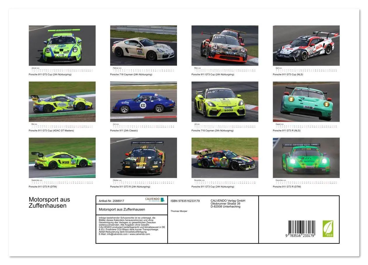 Bild: 9783516233179 | Motorsport aus Zuffenhausen (Wandkalender 2026 DIN A3 quer),...