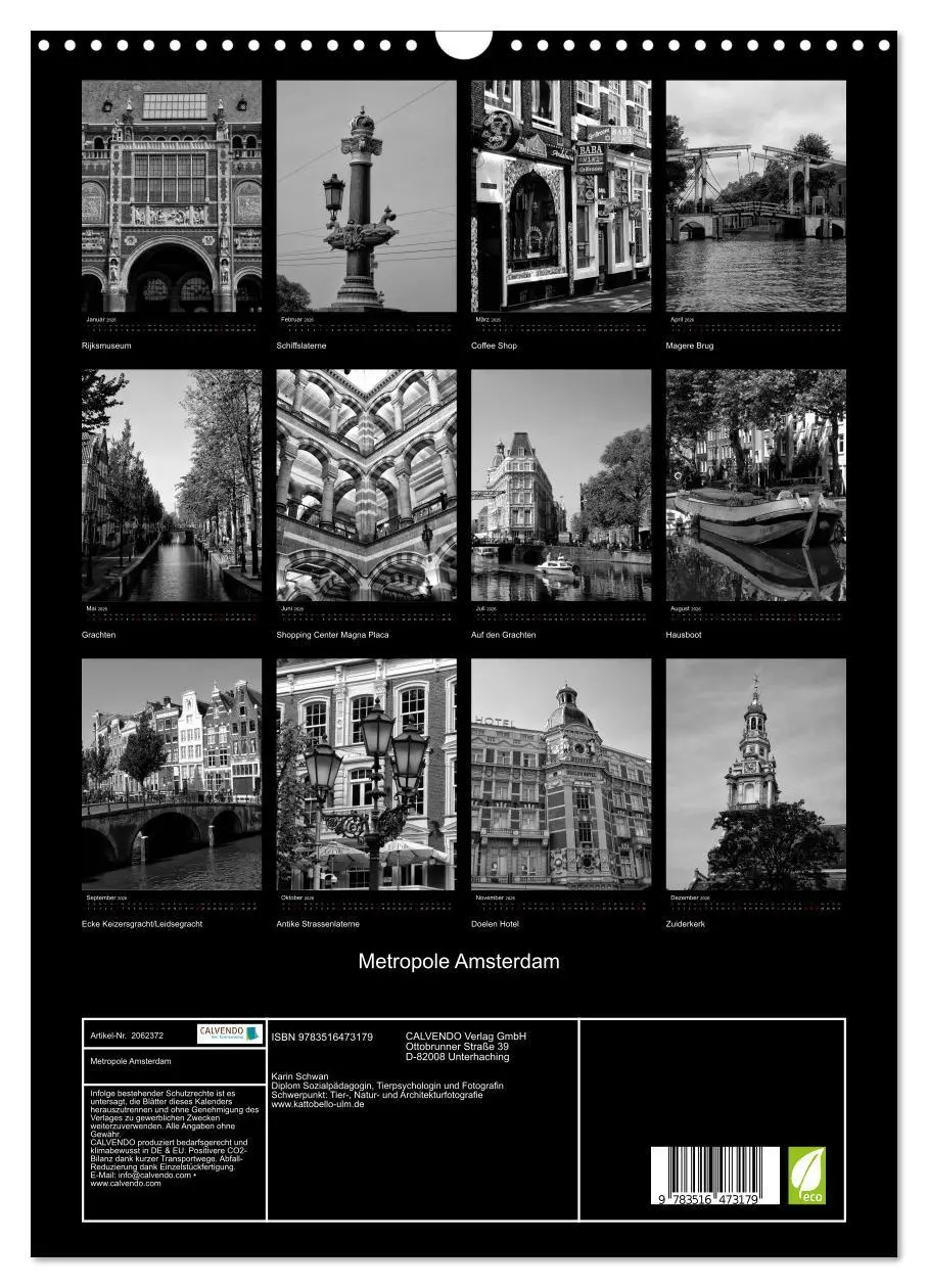 Bild: 9783516473179 | Metropole Amsterdam (Wandkalender 2026 DIN A3 hoch), CALVENDO...