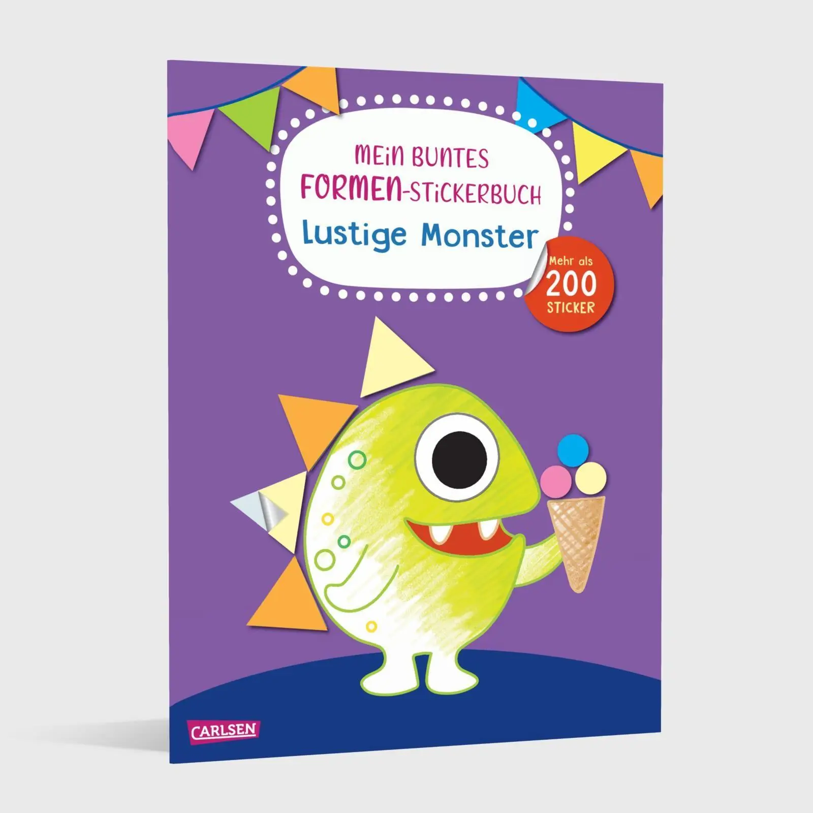 Bild: 9783551193179 | Mein buntes Formen-Stickerbuch: Lustige Monster | Carmen Eisendle