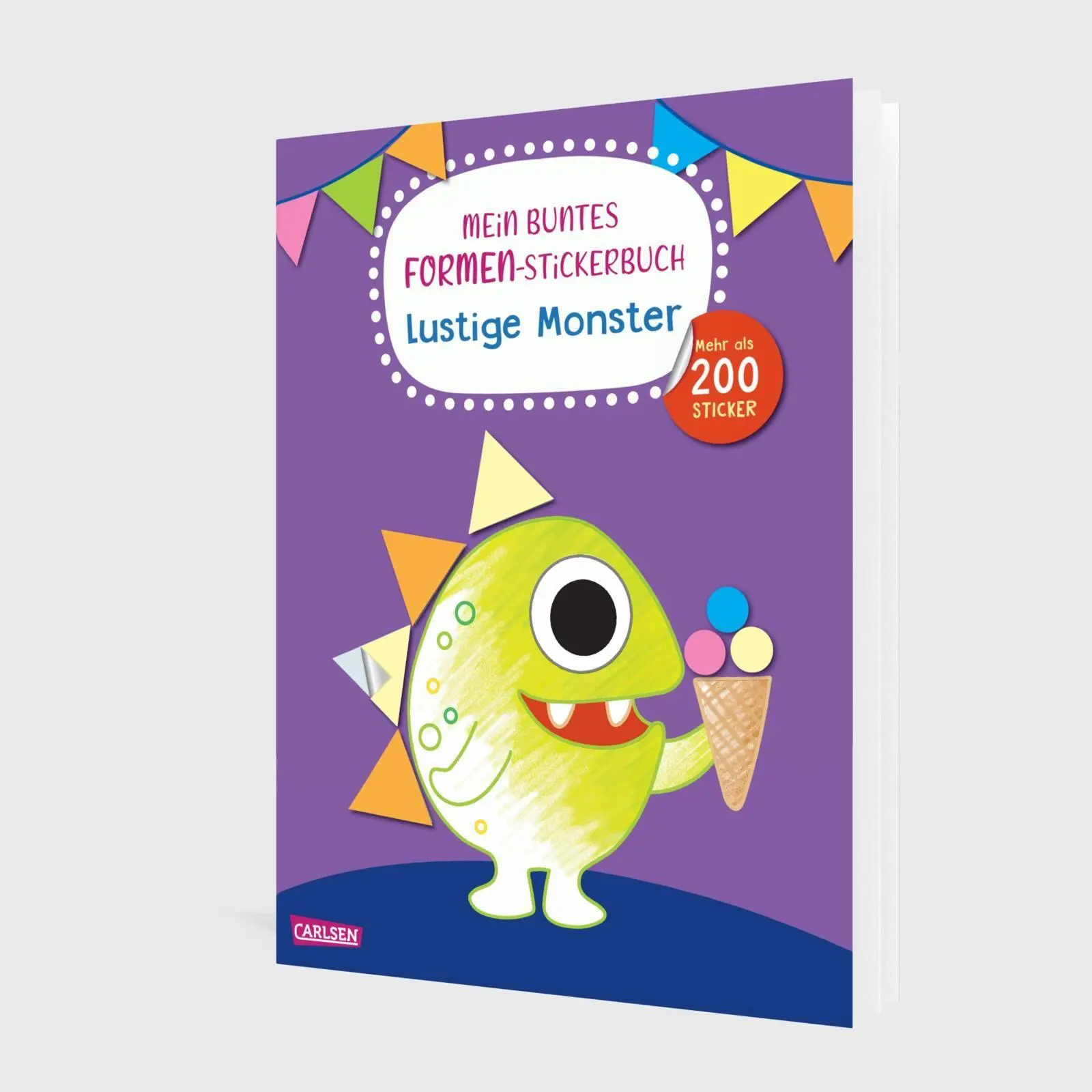 Bild: 9783551193179 | Mein buntes Formen-Stickerbuch: Lustige Monster | Carmen Eisendle