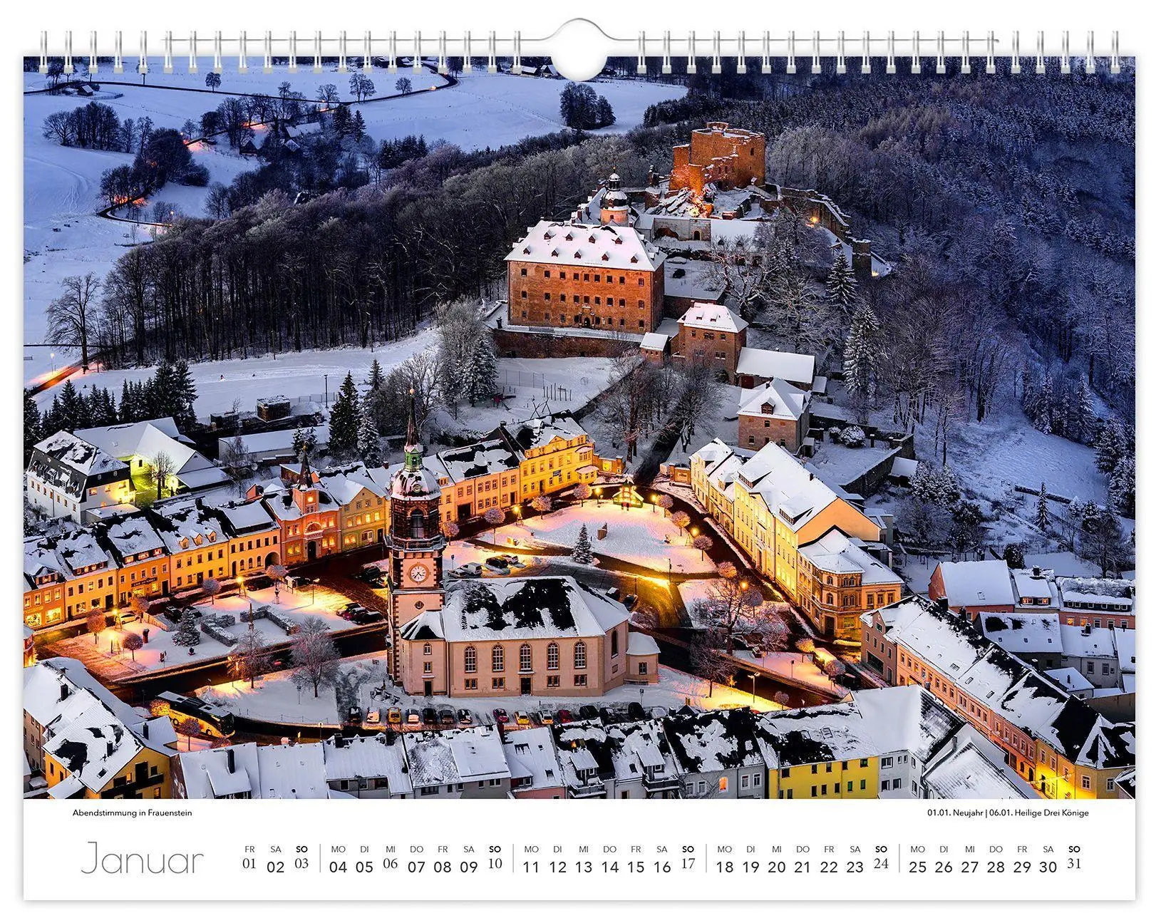 Bild: 9783912303179 | Kalender Osterzgebirge 2027 | 40 x 30 cm weißes Kalendarium | Schubert