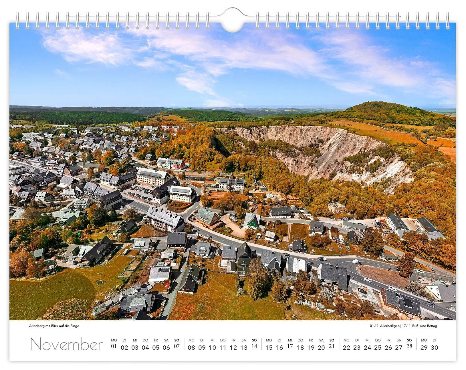 Bild: 9783912303179 | Kalender Osterzgebirge 2027 | 40 x 30 cm weißes Kalendarium | Schubert