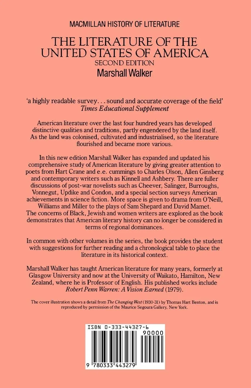 Rückseite: 9780333443279 | Literature of the United States of America | Lawrie Walker | Buch