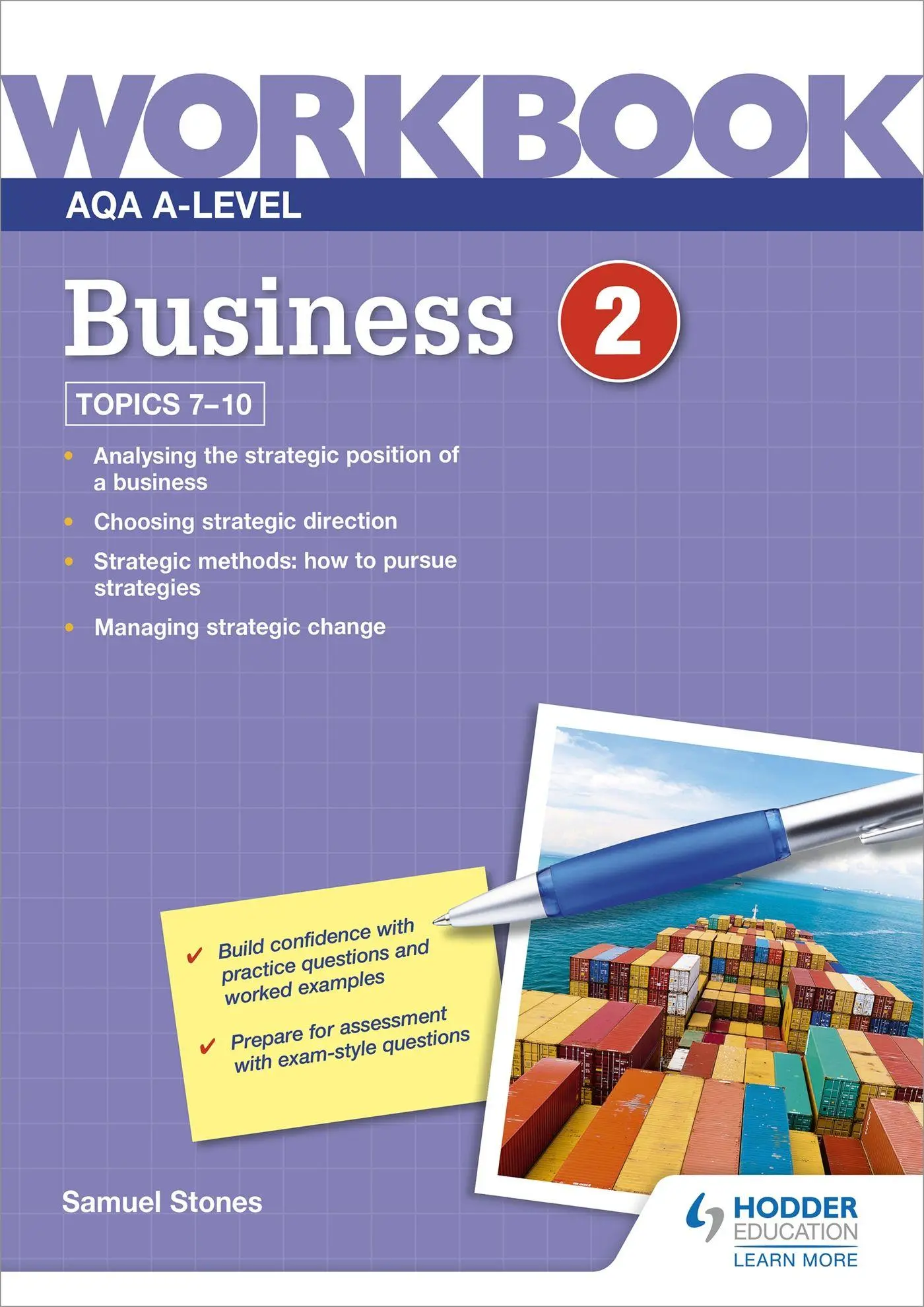 Cover: 9781510483279 | AQA A-Level Business Workbook 2 | Samuel Stones | Taschenbuch | 2020