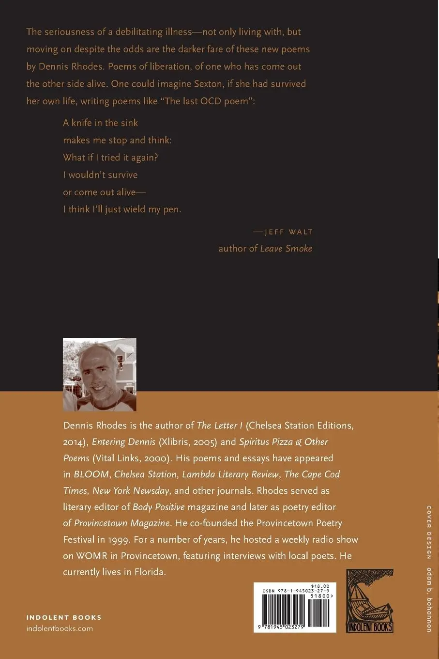 Rückseite: 9781945023279 | The OCD Poems | Dennis Rhodes | Taschenbuch | Kartoniert / Broschiert