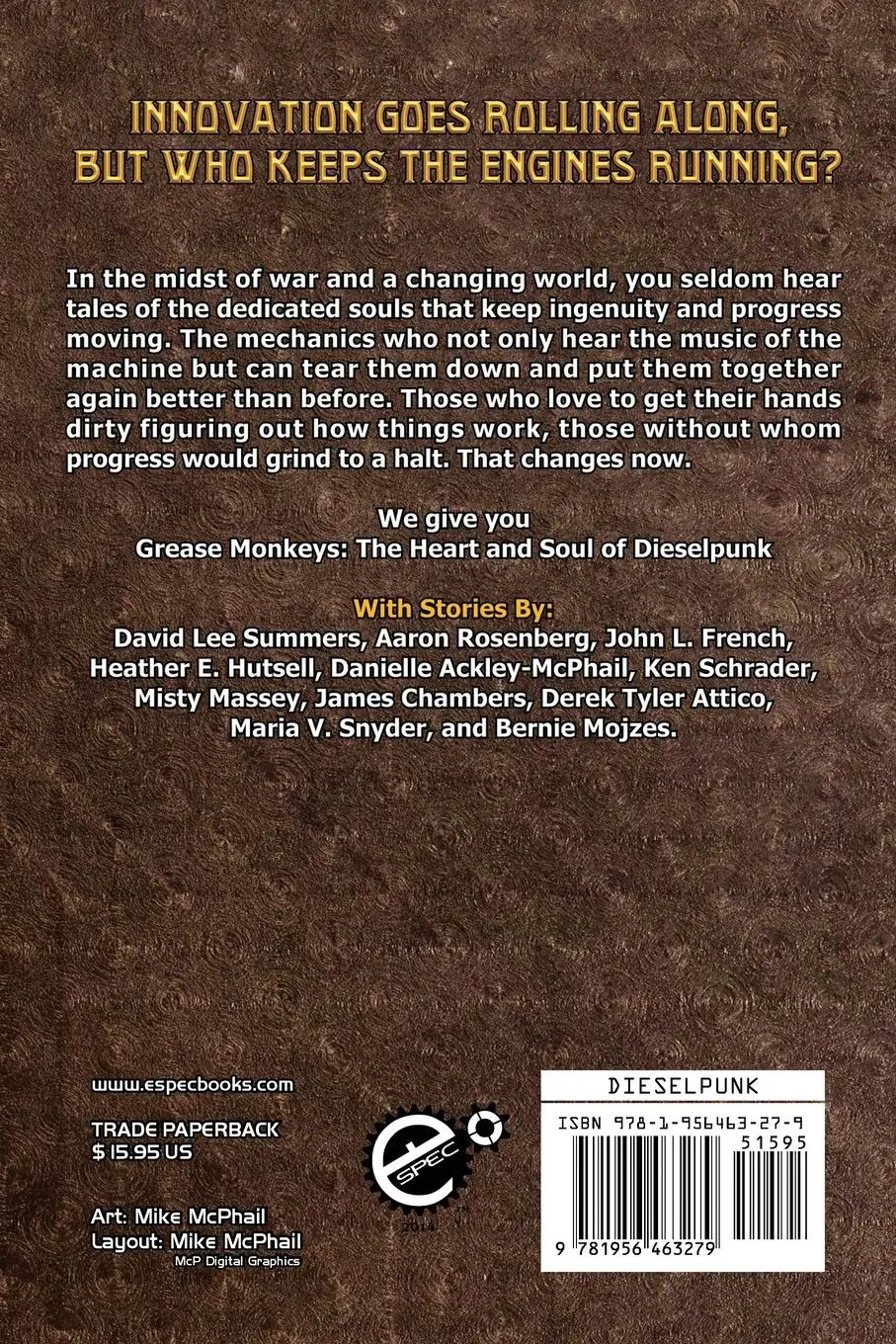 Rückseite: 9781956463279 | Grease Monkeys | The Heart and Soul of Dieselpunk | Taschenbuch | 2023