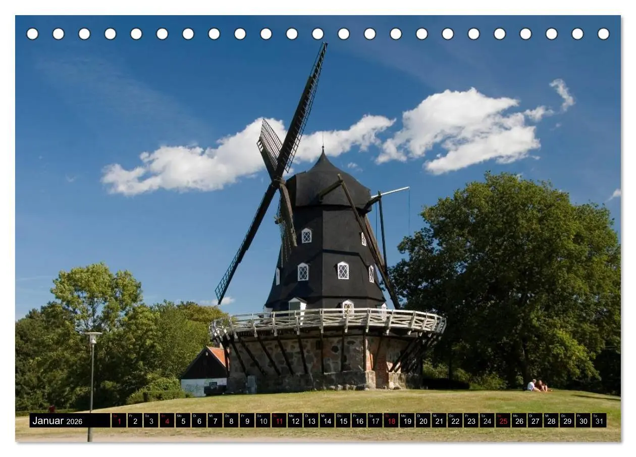 Bild: 9783516223279 | Windmühlen in Europa (Tischkalender 2026 DIN A5 quer), CALVENDO...
