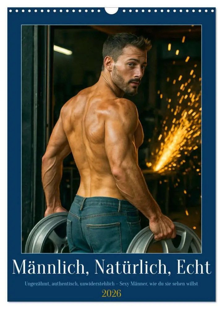 Cover: 9783516603279 | Natürlich, Männlich, Echt (Wandkalender 2026 DIN A3 hoch), CALVENDO...