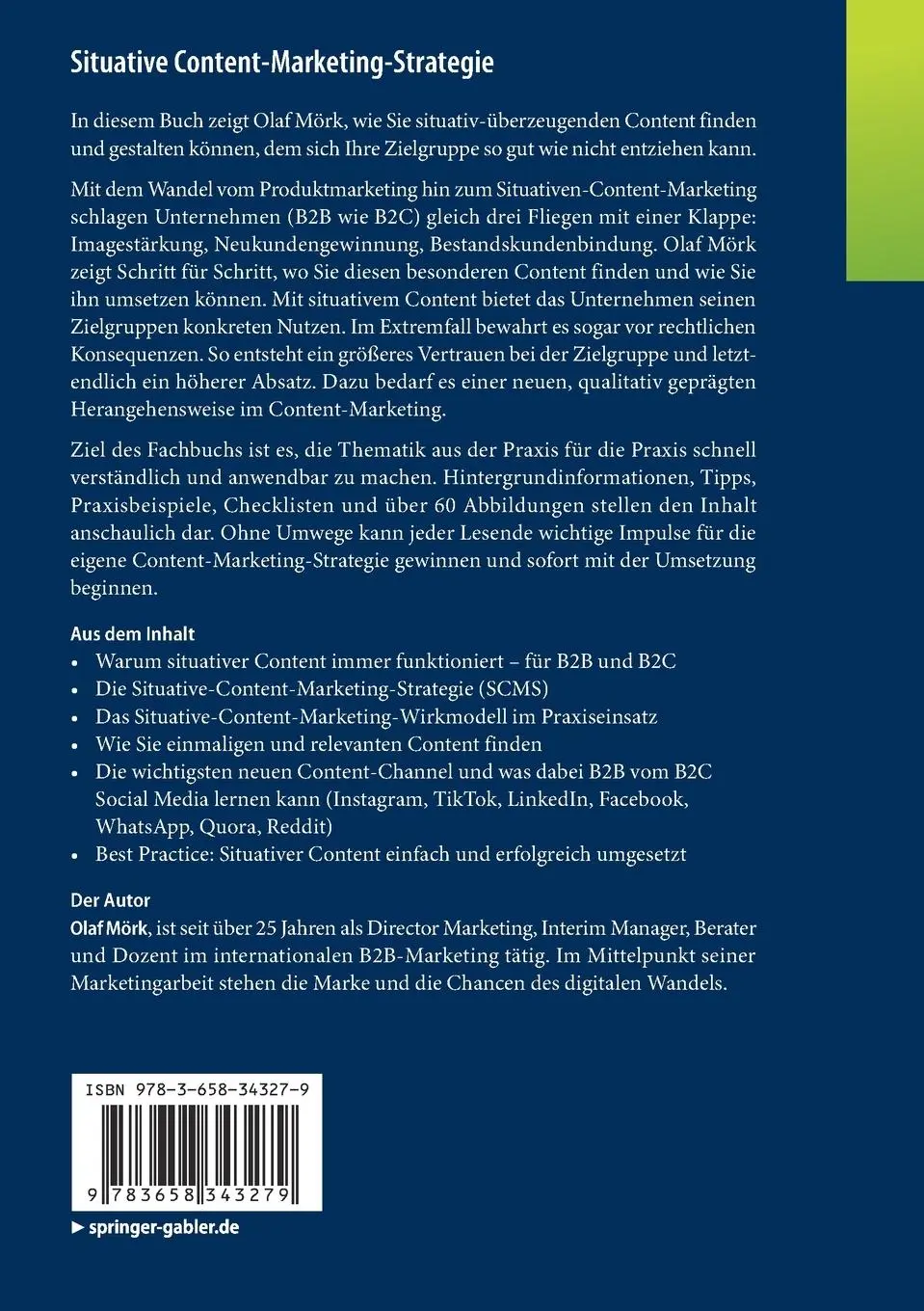 Rückseite: 9783658343279 | Situative Content-Marketing-Strategie | Olaf Mörk | Taschenbuch | xxv