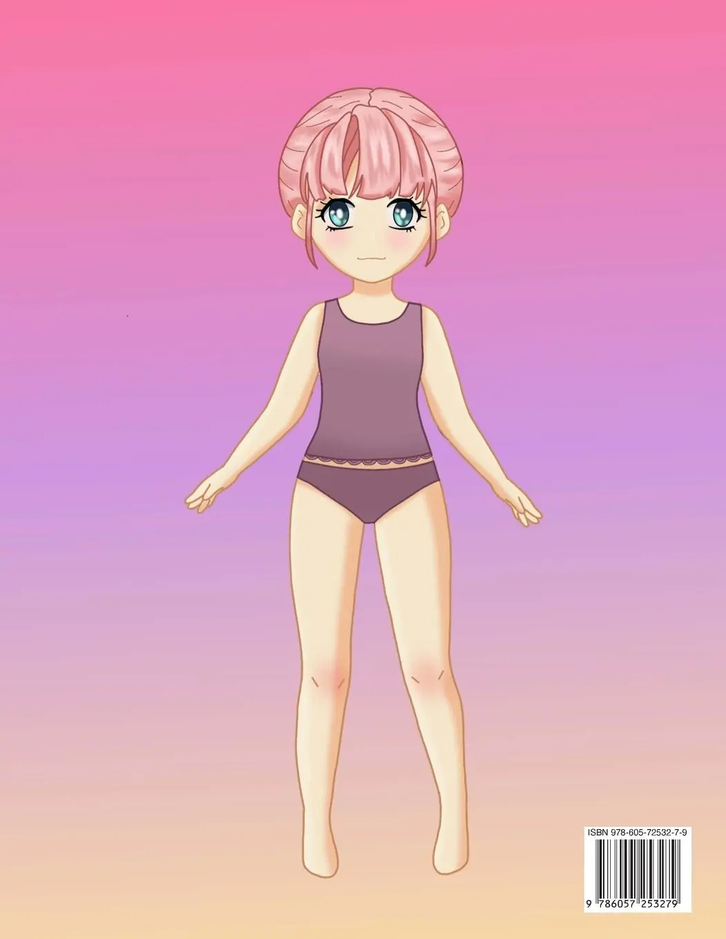 Rückseite: 9786057253279 | Anime Paper Doll for Girls Ages 7-12 Cut, Color and Dress up | Albeni
