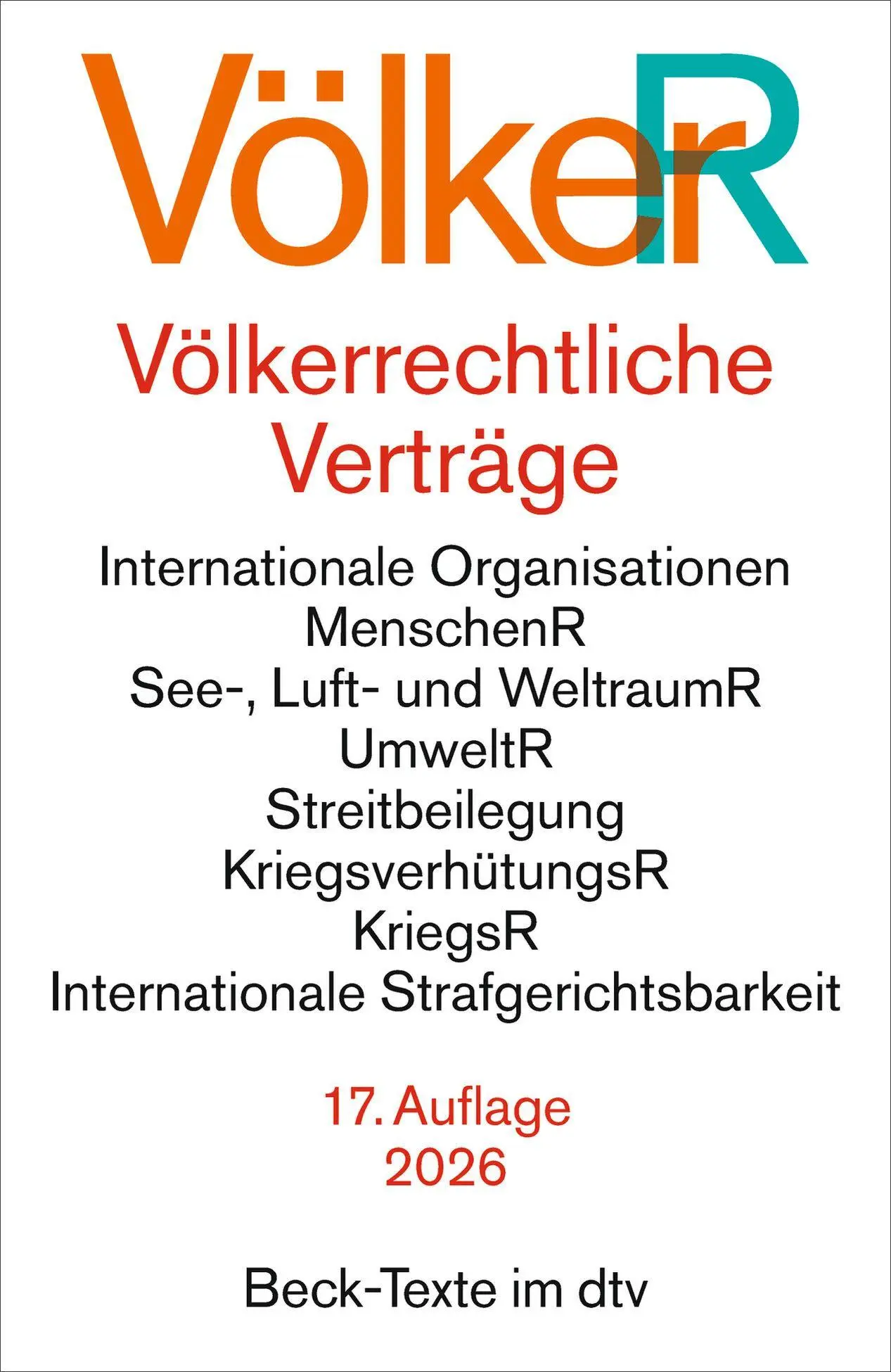 Cover: 9783423533379 | Völkerrechtliche Verträge. VölkerR | Oliver Dörr | Taschenbuch | XXII