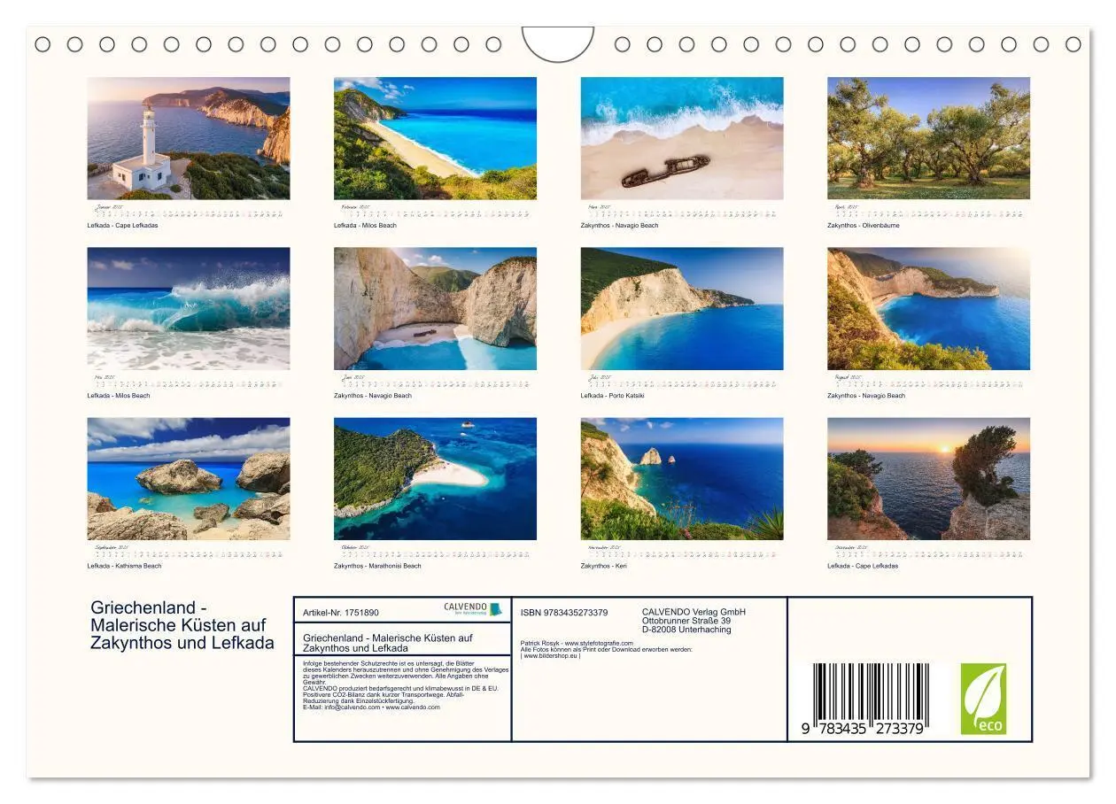 Bild: 9783435273379 | Griechenland - Malerische Küsten auf Zakynthos und Lefkada...