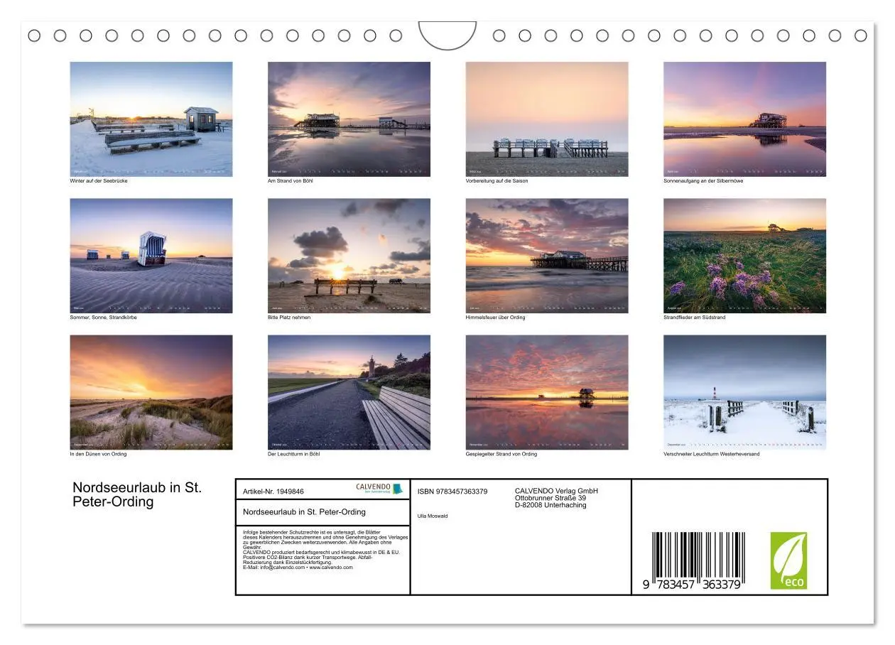 Bild: 9783457363379 | Nordseeurlaub in St. Peter-Ording (Wandkalender 2026 DIN A4 quer),...