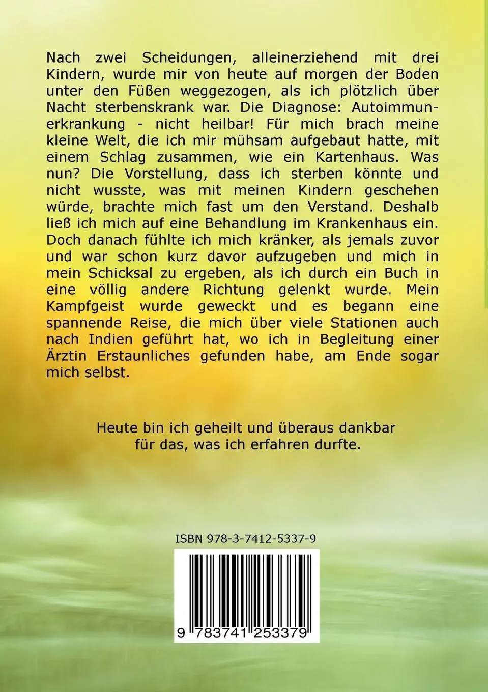 Rückseite: 9783741253379 | Die größte Chance meines Lebens | Ina Christiane Sasida | Taschenbuch