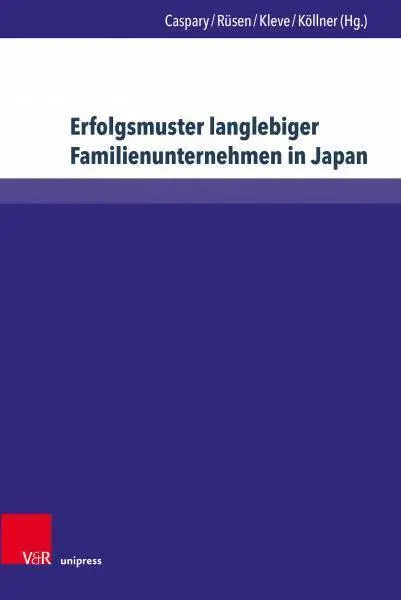 Cover: 9783847113379 | Erfolgsmuster langlebiger Familienunternehmen in Japan | Buch | 300 S.