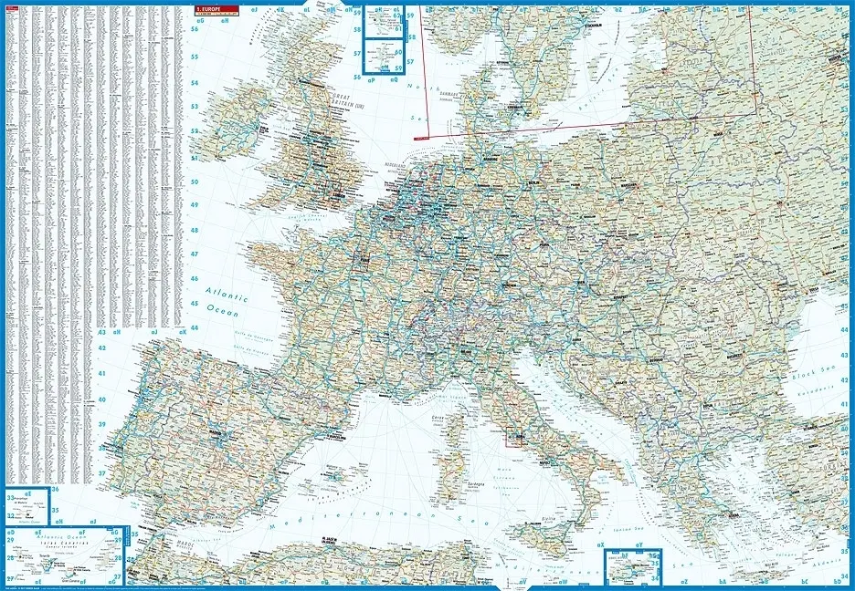 Bild: 9783866093379 | Borch Map Europe. Europa | (Land-)Karte | Mehrfarbendruck. Gefalzt