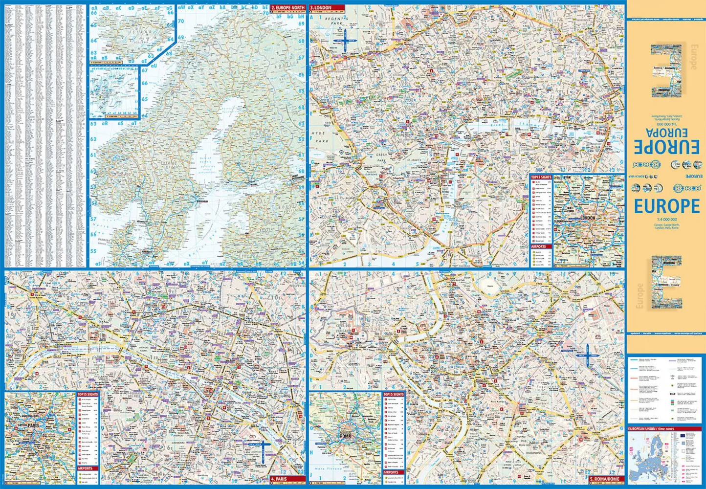 Bild: 9783866093379 | Borch Map Europe. Europa | (Land-)Karte | Mehrfarbendruck. Gefalzt