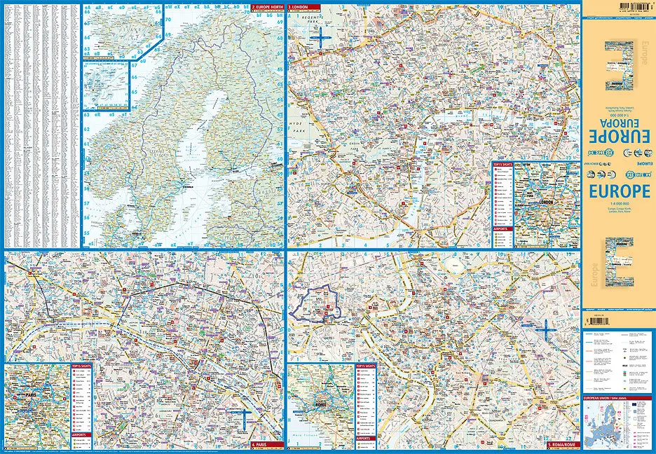 Bild: 9783866093379 | Borch Map Europe. Europa | (Land-)Karte | Mehrfarbendruck. Gefalzt