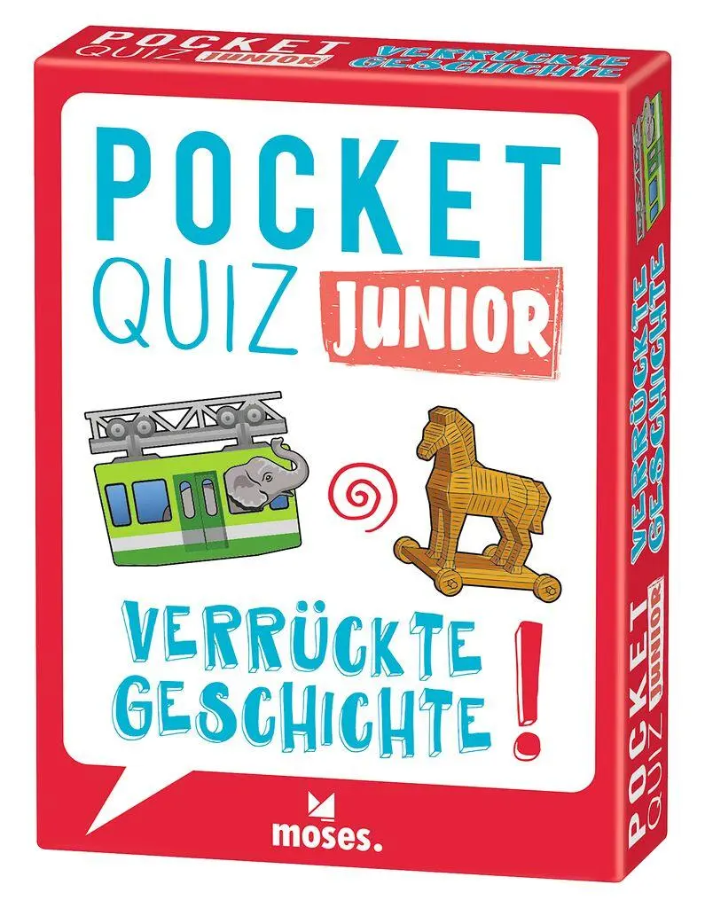 Cover: 9783964553379 | Pocket Quiz junior Verrückte Geschichte | Nicola Berger | Taschenbuch