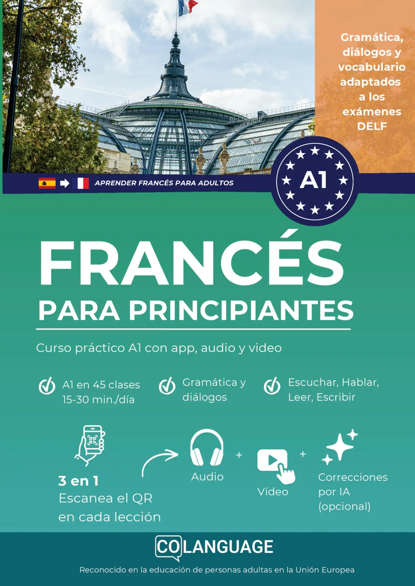 Cover: 9791388253379 | Aprender francés para principiantes: curso práctico A1 con app,...