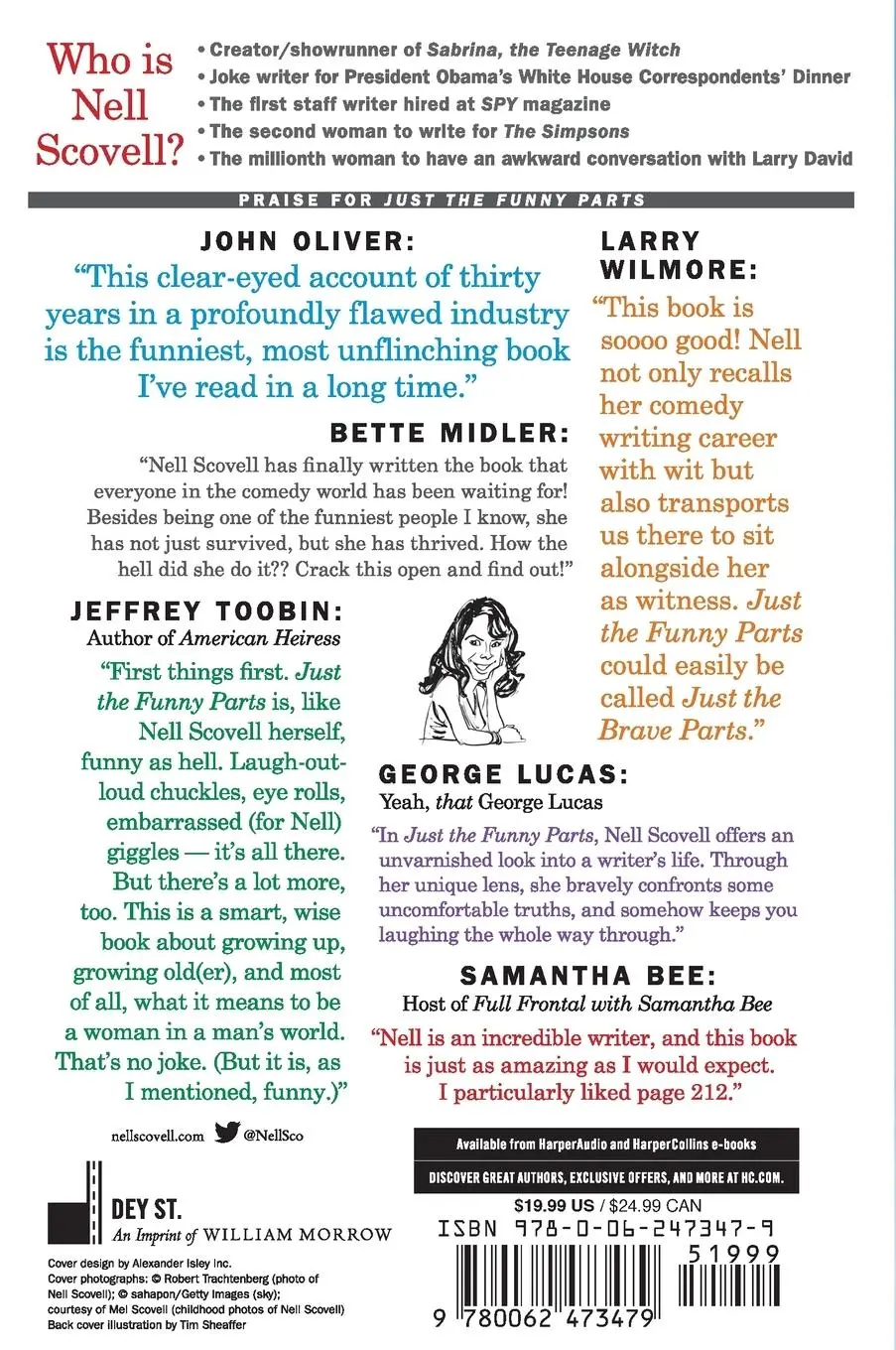 Rückseite: 9780062473479 | Just the Funny Parts | Nell Scovell | Taschenbuch | Englisch | 2018