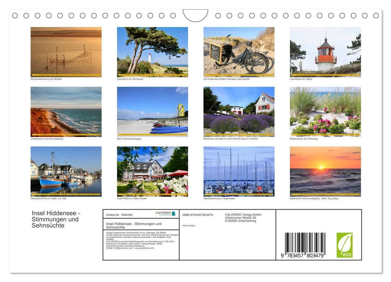 Bild: 9783457803479 | Insel Hiddensee - Stimmungen und Sehnsüchte (Wandkalender 2026 DIN...
