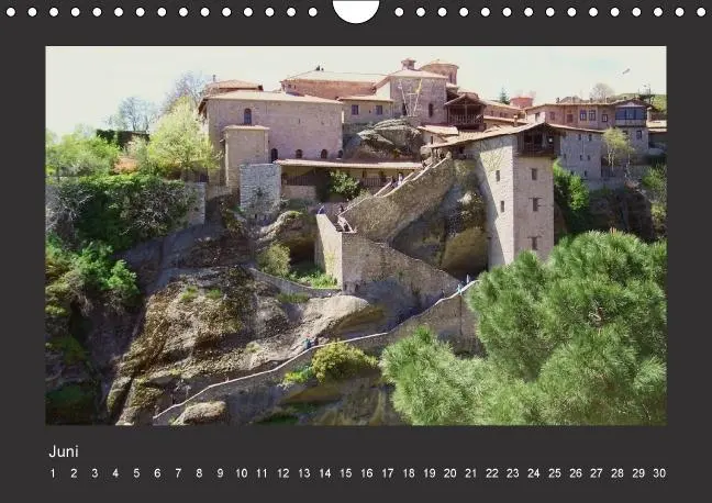 Bild: 9783660203479 | Meteora-Klöster in Griechenland (Wandkalender immerwährend DIN A4...