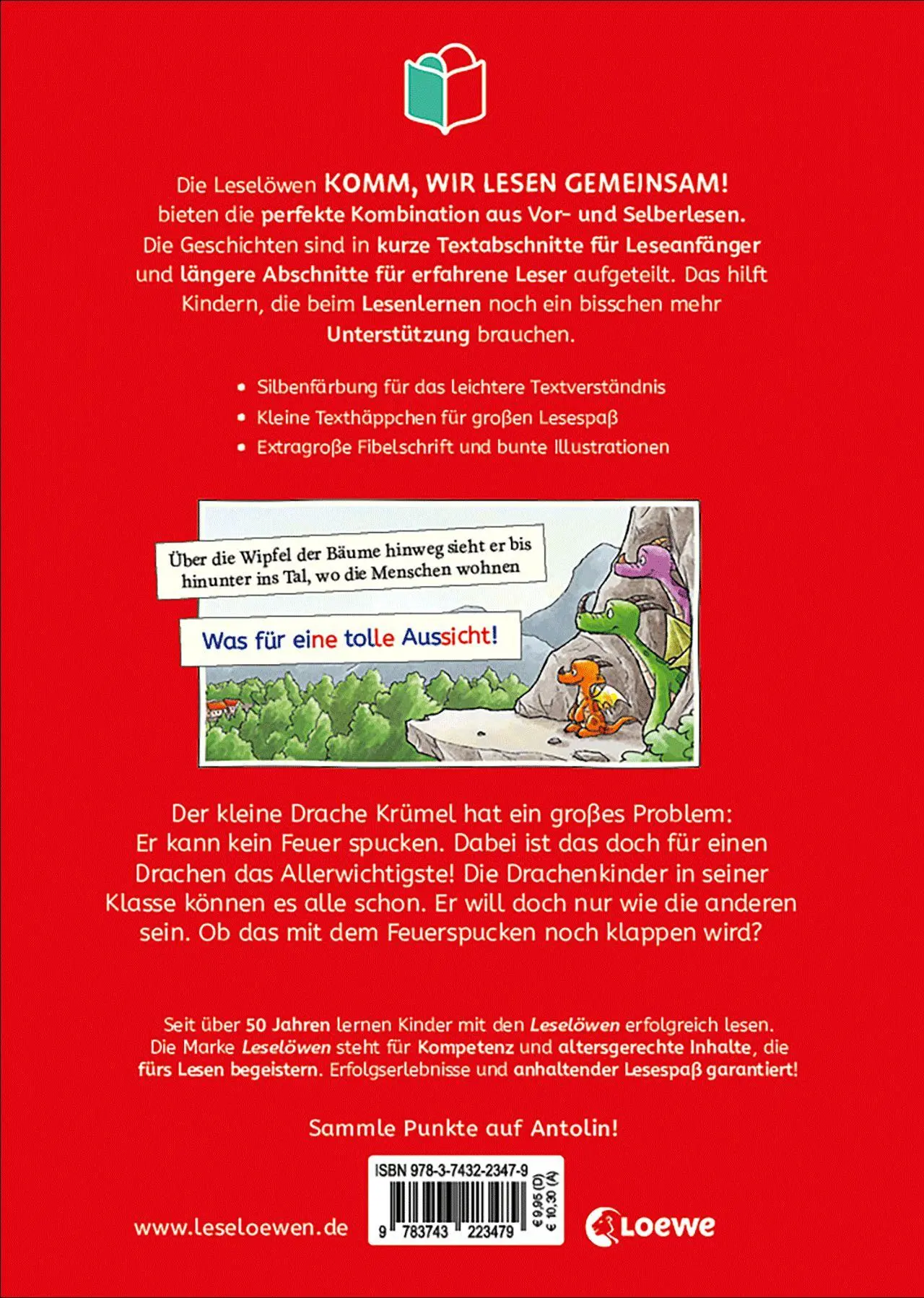 Bild: 9783743223479 | Leselöwen - Komm, wir lesen gemeinsam! - Der kleine Drache Krümel