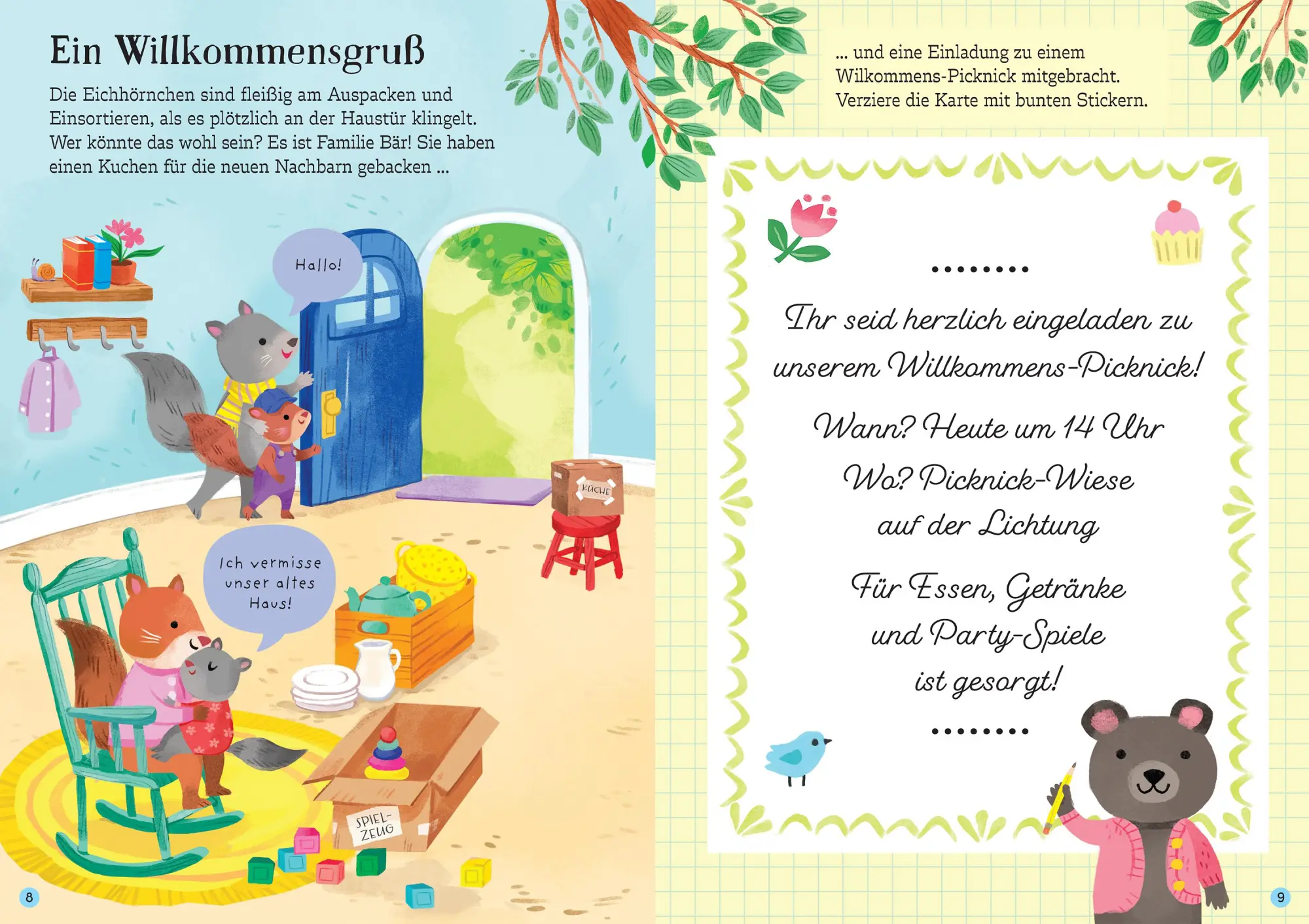 Bild: 9781035703579 | Mein Immer-wieder-Stickerbuch: Familie Eichhorn zieht um | Bathie