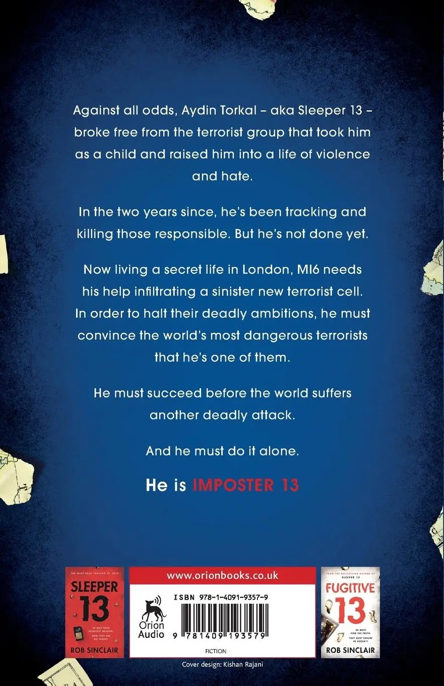 Rückseite: 9781409193579 | Imposter 13 | The breath-taking, must-read bestseller! | Rob Sinclair