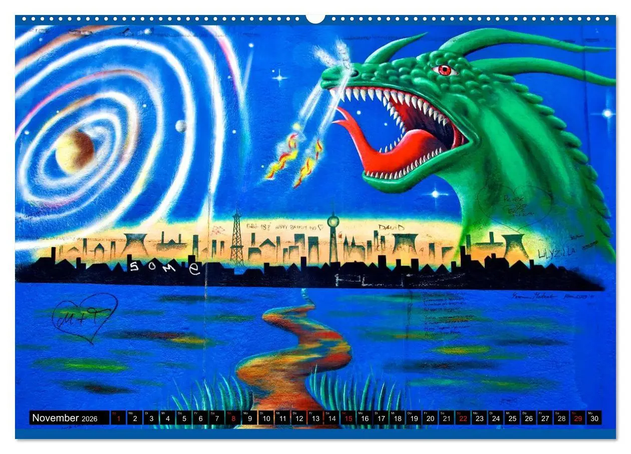 Bild: 9783516053579 | Berlin - Die East Side Gallery (hochwertiger Premium Wandkalender...
