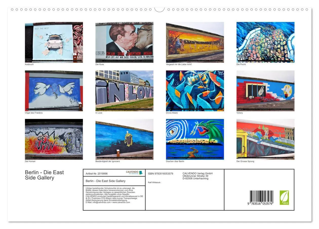 Bild: 9783516053579 | Berlin - Die East Side Gallery (hochwertiger Premium Wandkalender...