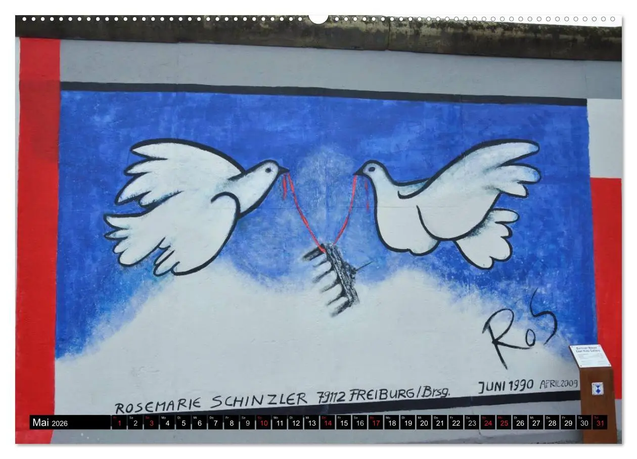 Bild: 9783516053579 | Berlin - Die East Side Gallery (hochwertiger Premium Wandkalender...