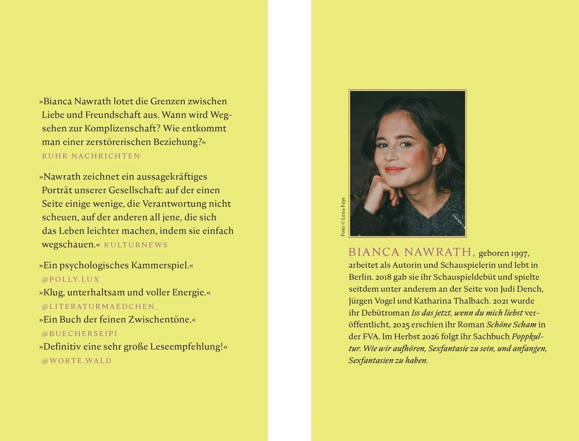 Bild: 9783627003579 | Schöne Scham | Bianca Nawrath | Taschenbuch | 256 S. | Deutsch | 2026