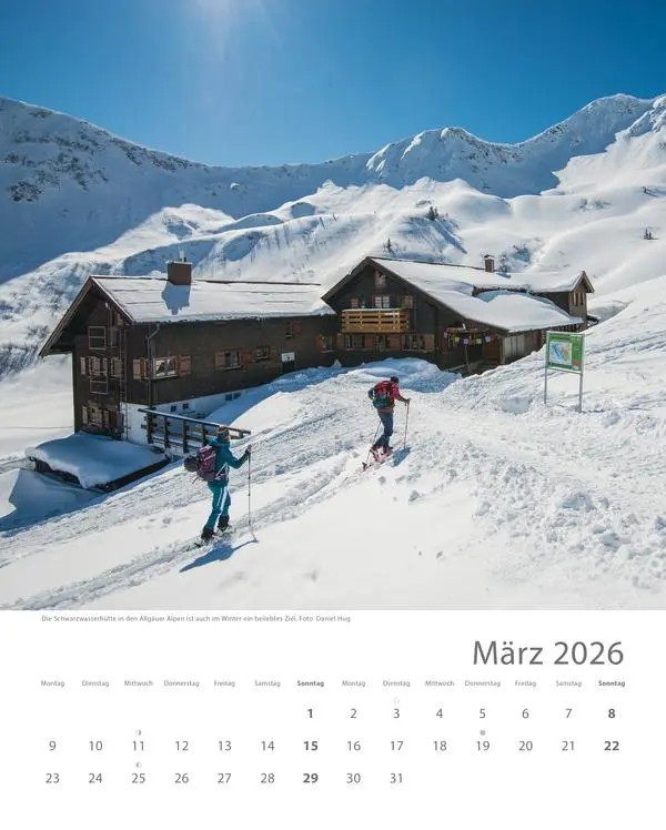 Bild: 9783731883579 | Hütten unserer Alpen 2026 | Verlag Korsch | Kalender | Spiralbindung