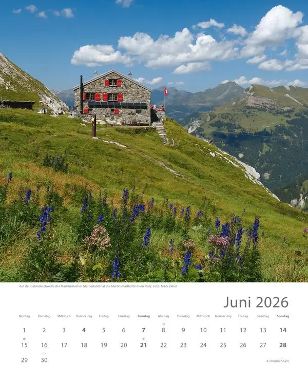 Bild: 9783731883579 | Hütten unserer Alpen 2026 | Verlag Korsch | Kalender | Spiralbindung