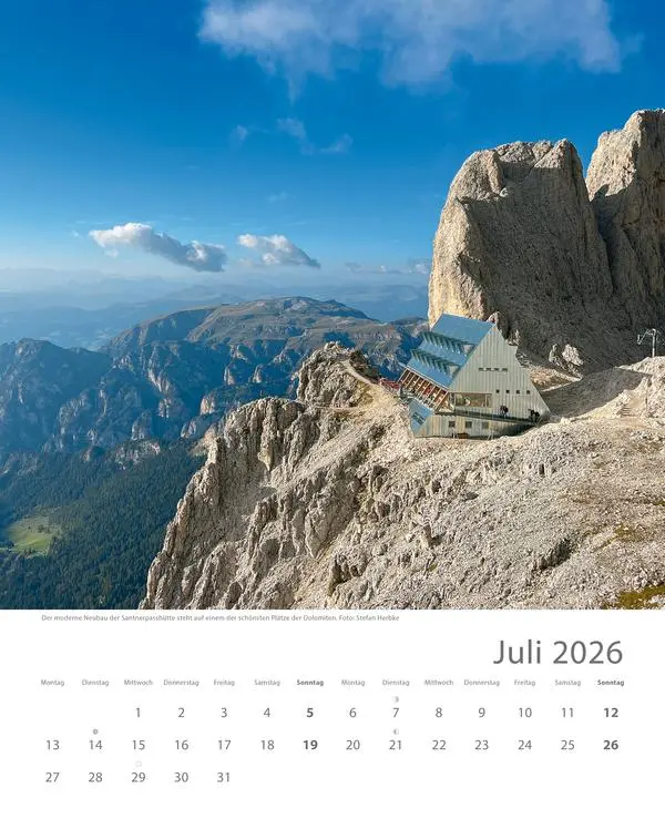 Bild: 9783731883579 | Hütten unserer Alpen 2026 | Verlag Korsch | Kalender | Spiralbindung